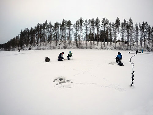 Fredrik guidar på Rågravträsk